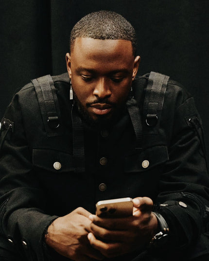 Dadju in Custom Military Jacket and Classics Tactical Pants