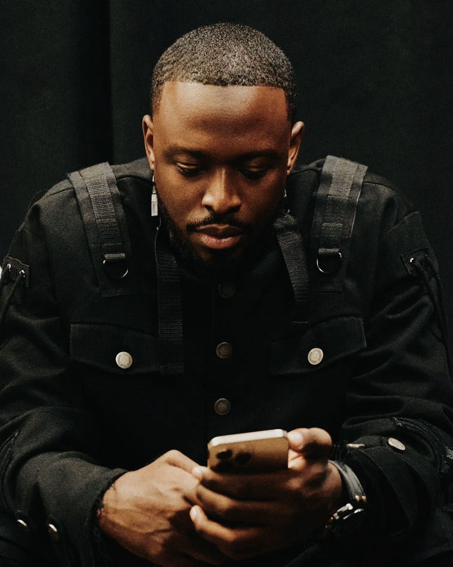 Dadju in Custom Military Jacket and Classics Tactical Pants