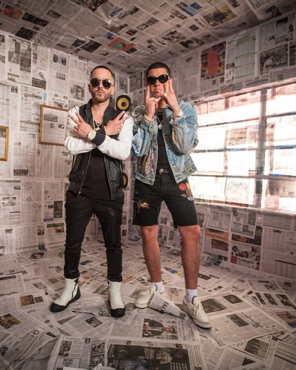 Bad Bunny in Custom Dusted Denim Jacket