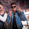 Bad Bunny in Custom Dusted Denim Jacket
