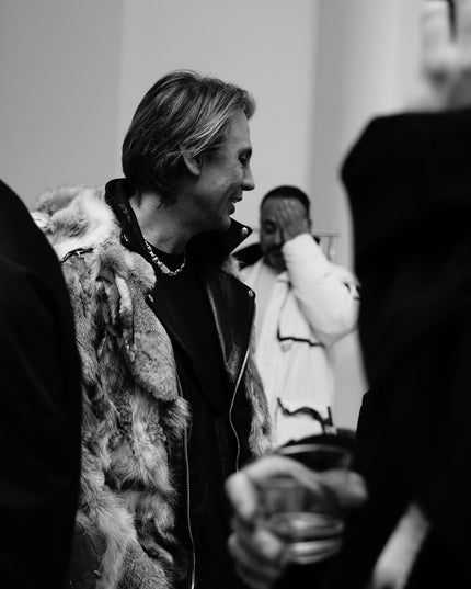 FoodGod in Custom Upcycled Vintage Red Fox Fur Jacket