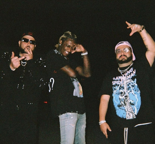Young Thug in Custom Dusted Kawz Tee