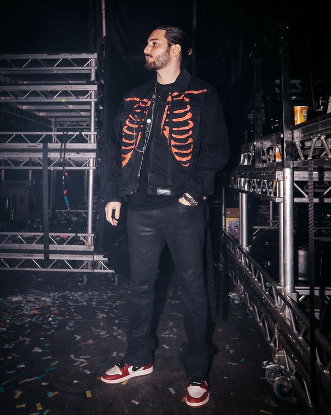 Alesso in Custom Denim Jacket