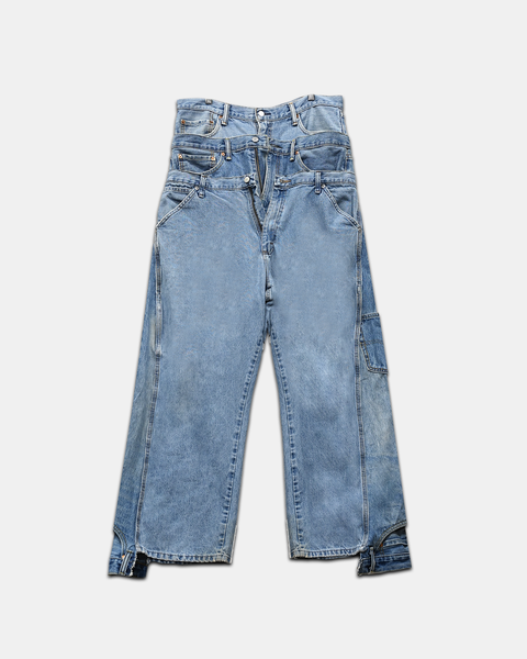Triple Layered Blue Denim Pants – DUST OF GODS
