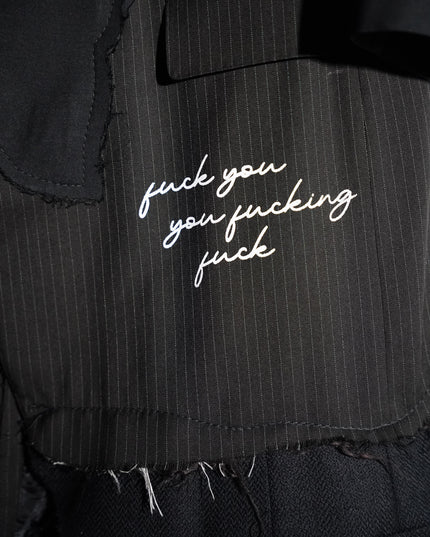 Fuck You Extended Deconstructed Blazer