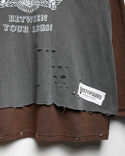 Between Your Legs Layered Long-Sleeve Shirt