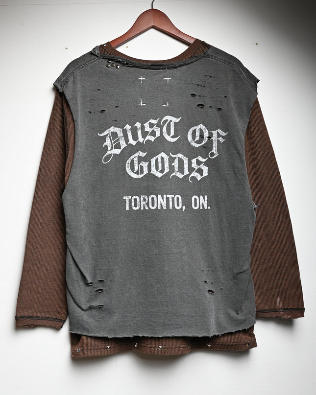 Between Your Legs Layered Long-Sleeve Shirt