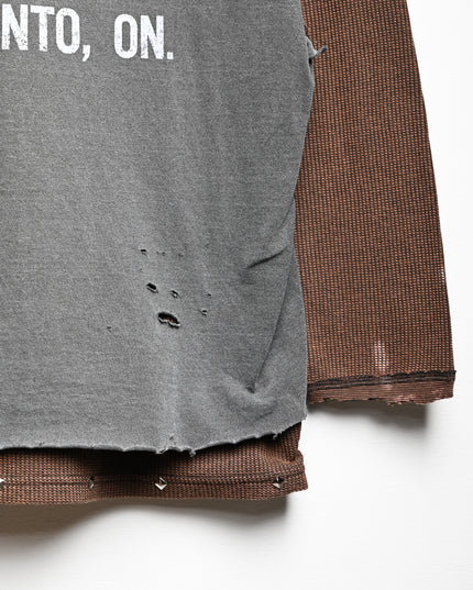 Between Your Legs Layered Long-Sleeve Shirt