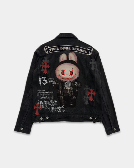 F*ck Your Chrome Labubu Denim Jacket
