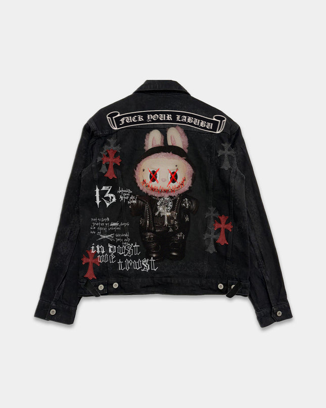 F*ck Your Chrome Labubu Denim Jacket