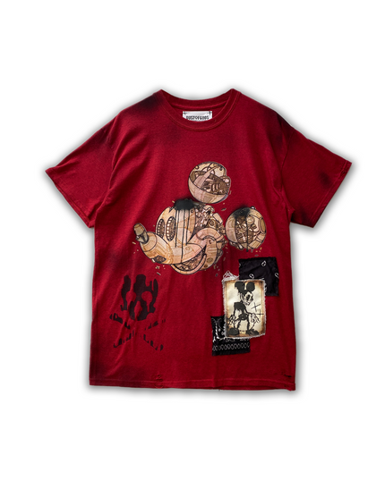 Dusted Mickey Red Tee